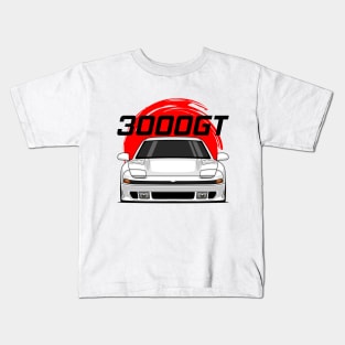 Front White 3000GT 1990 1993 JDM Kids T-Shirt